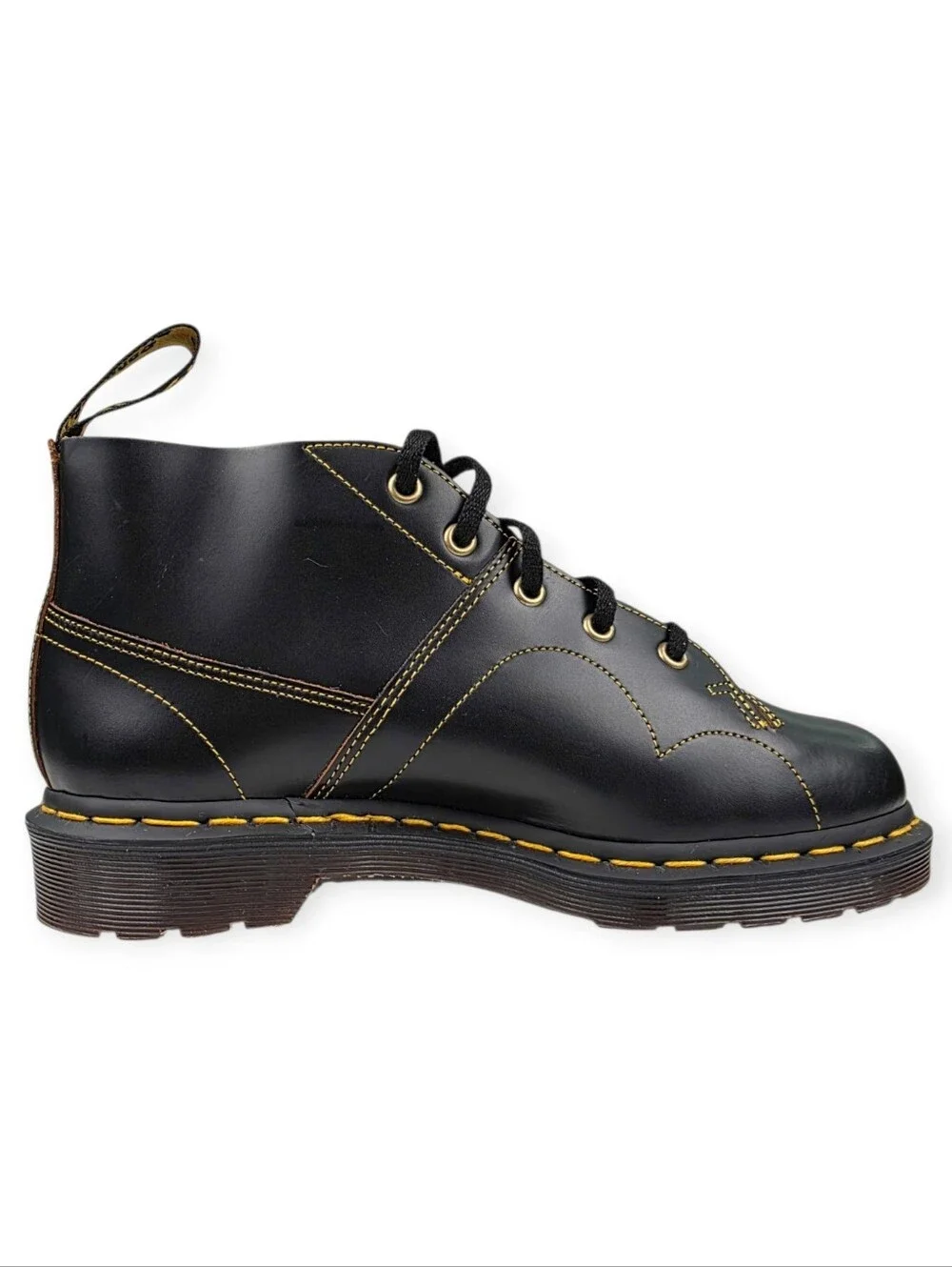 Dr. Doc Martens Church Monkey Boots Men's Size 7 Women's 8 Black EUC * No Box*